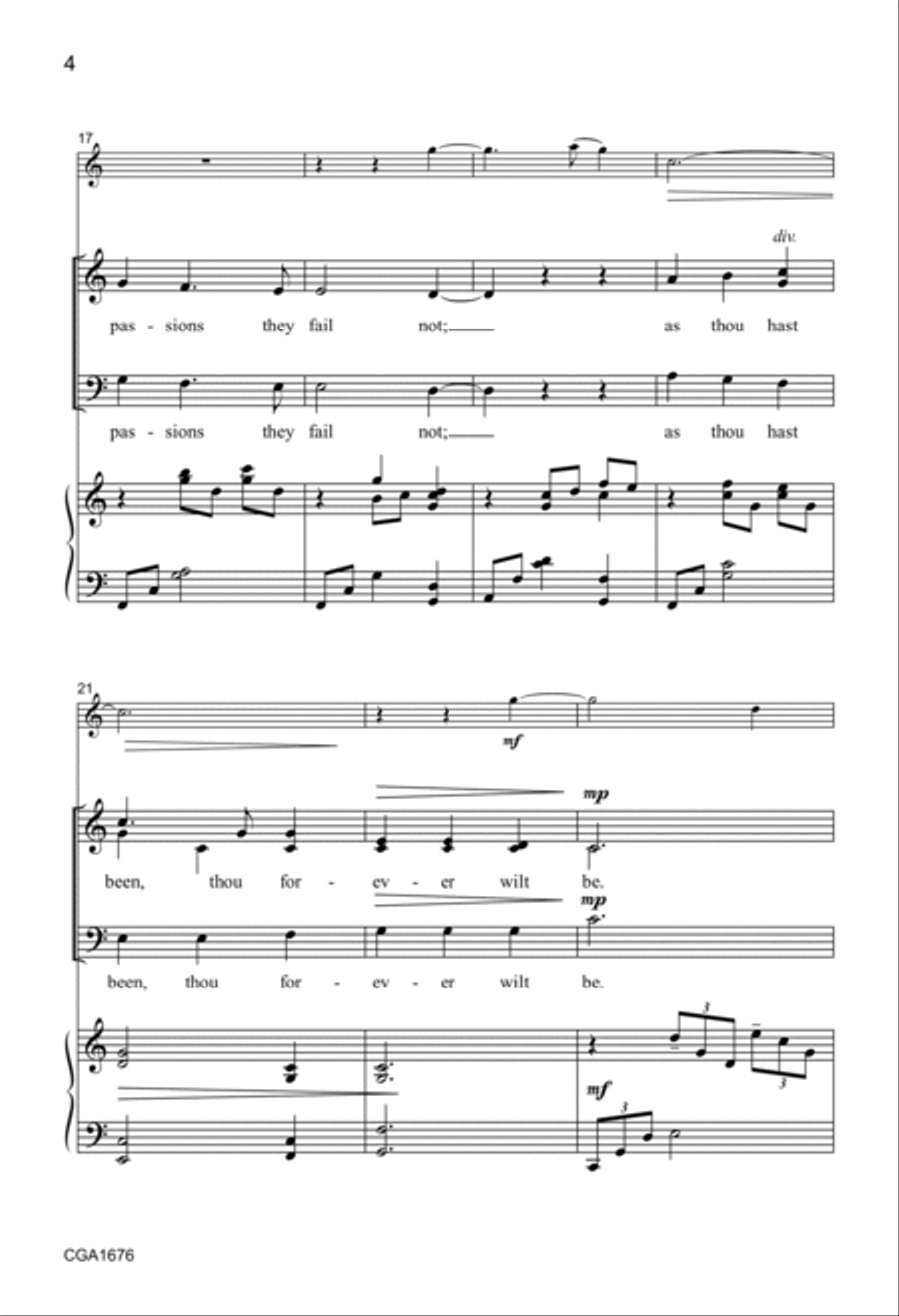 Great is Thy Faithfulness - SAB 3-Part scores gallery preview page 4