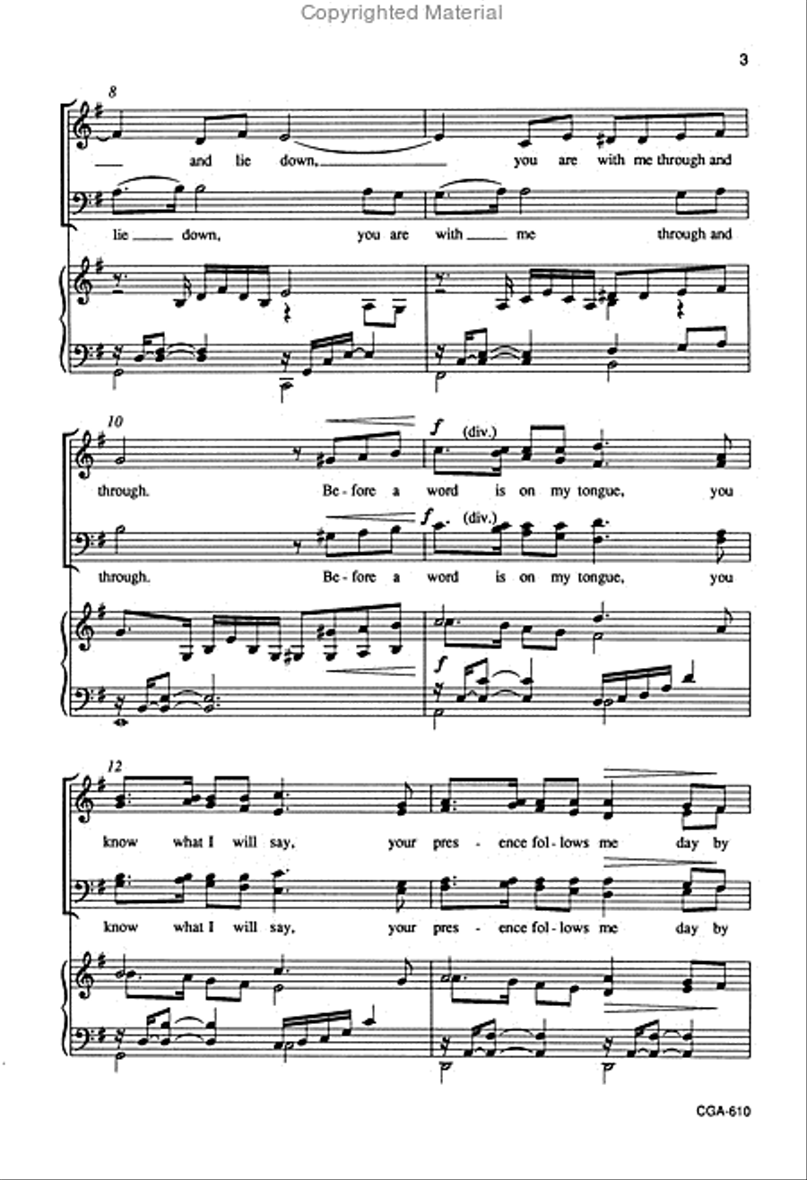 Psalm 139 4-Part scores gallery preview page 3