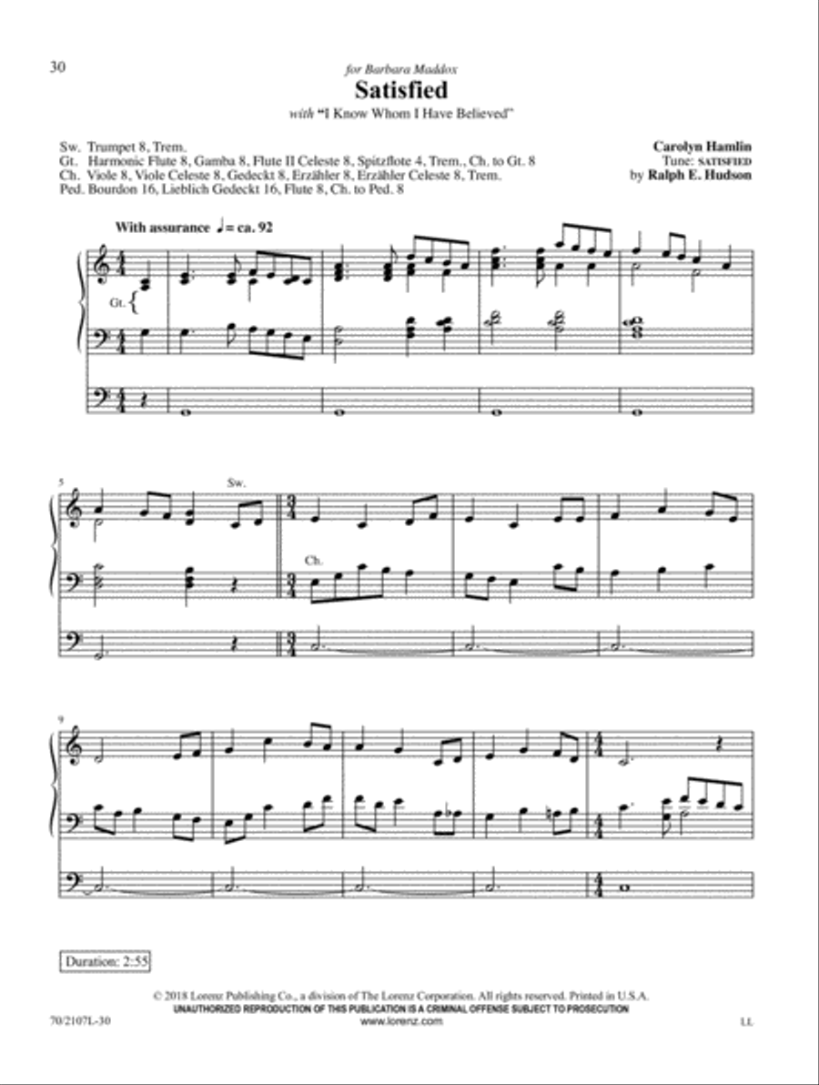 Seasons of the Heart Seasons of the Heart Organ Solo scores gallery preview page 8