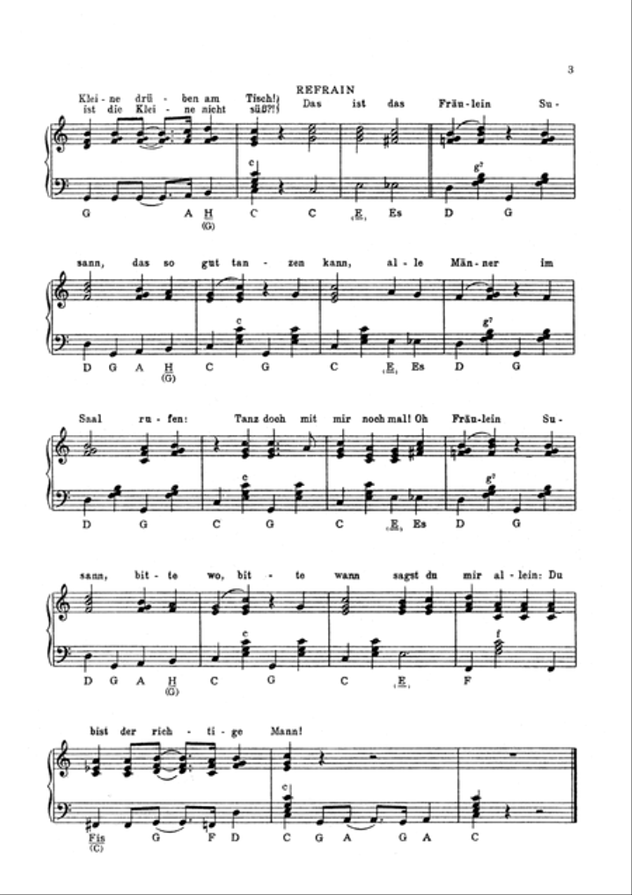 Fraulein Susann Piano, Vocal, Guitar scores gallery preview page 4