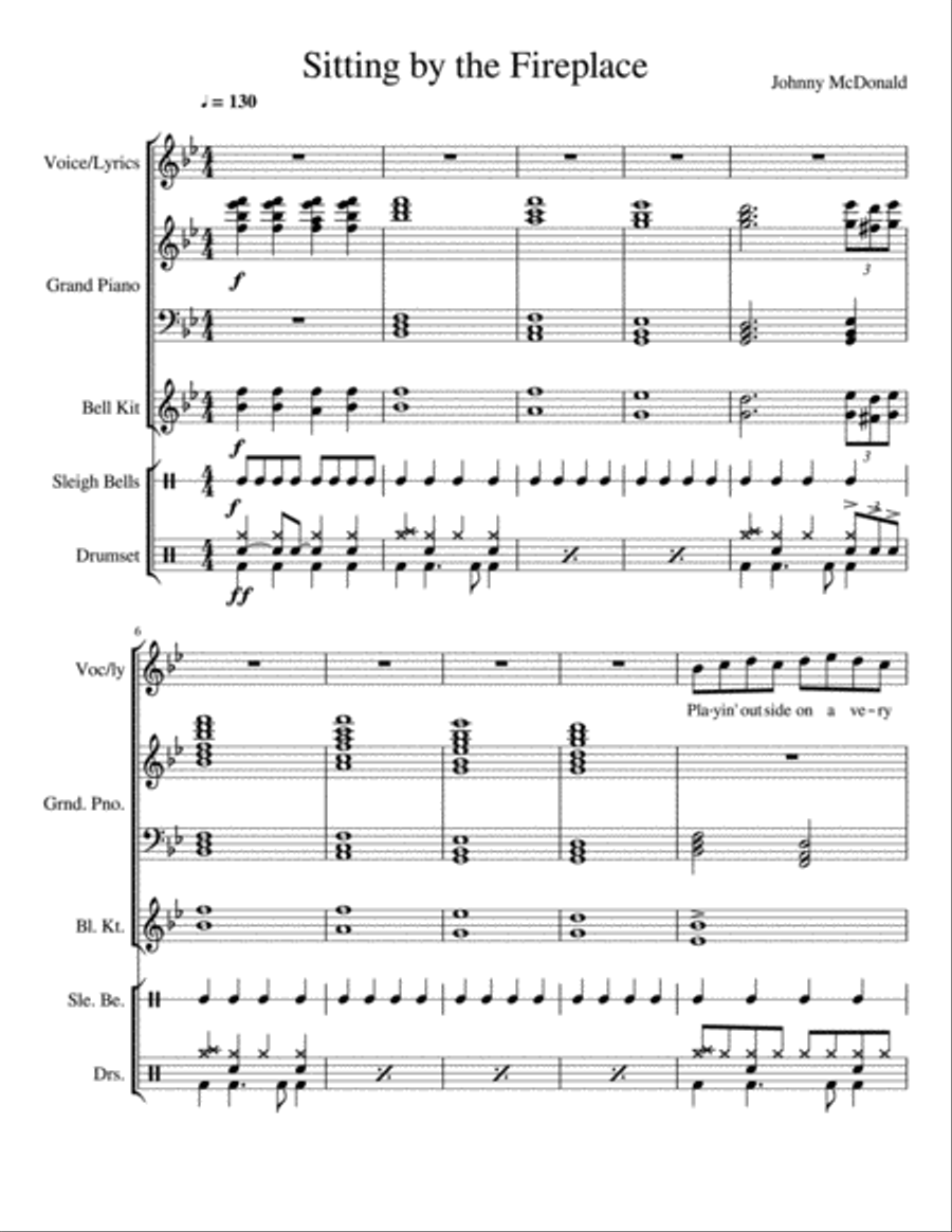 Sitting by the Fireplace Sitting by the Fireplace Small Ensemble scores gallery preview page 1
