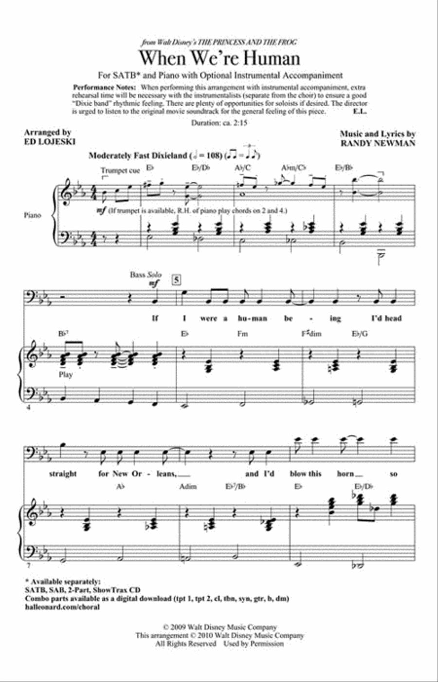When We're Human Show Choir scores gallery preview page 2