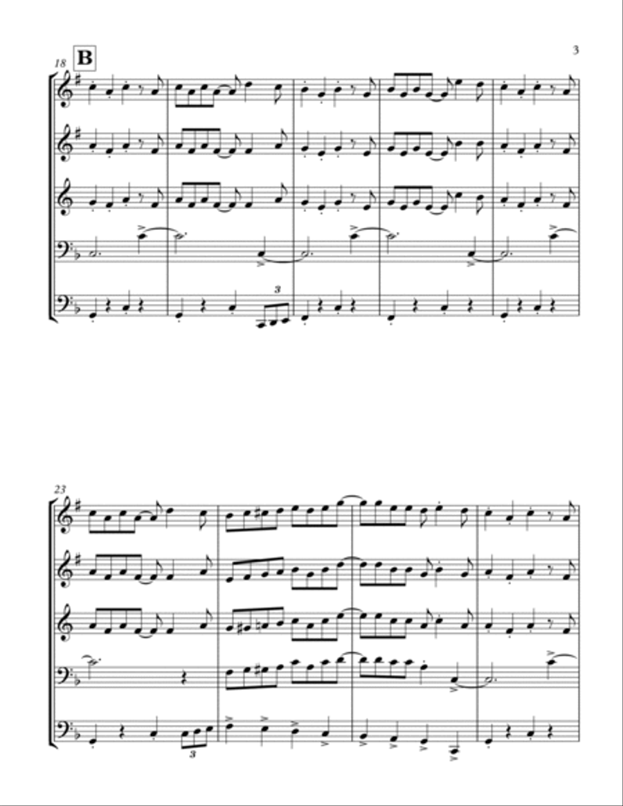 That's a Plenty: Brass Quintet Brass Quintet scores gallery preview page 3