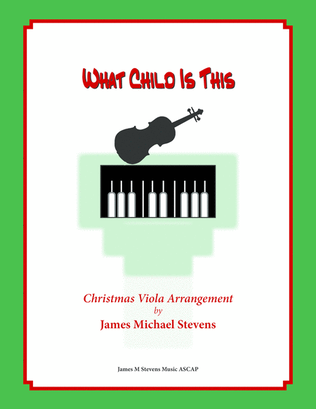 Book cover for What Child Is This (Christmas Viola)