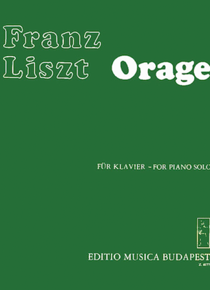Book cover for Orage from Annees de pelerinage