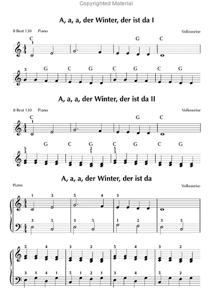 Die Taste Winterlieder / Weihnachtslieder fur Keyboard (Klavier) - Anfanger und Fortgeschrittene