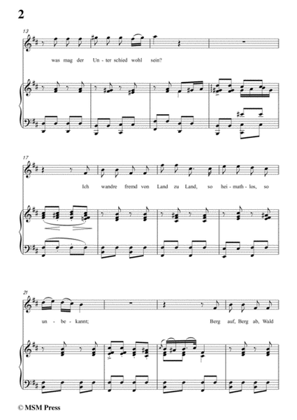 Schubert-Der Wanderer an den Mond,Op.80,in b minor,for Voice&Piano image number null