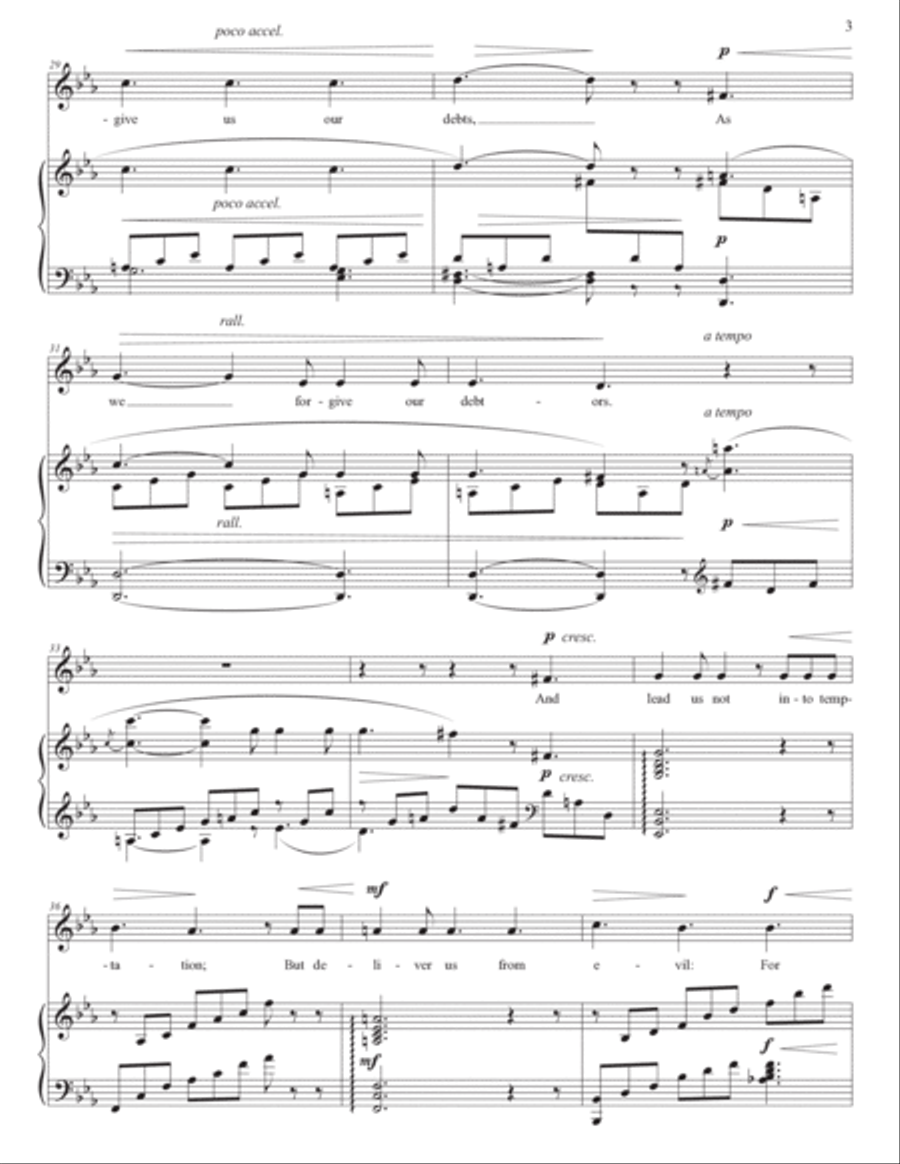 The Lord's Prayer Voice scores gallery preview page 4