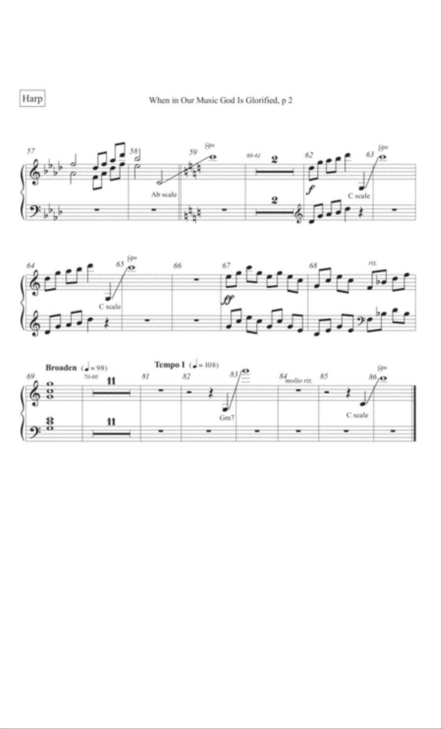 When in Our Music God Is Glorified 4-Part scores gallery preview page 41