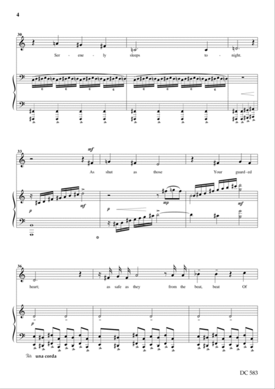Three Song Settings of Poems by Charlotte Mew Small Ensemble scores gallery preview page 4