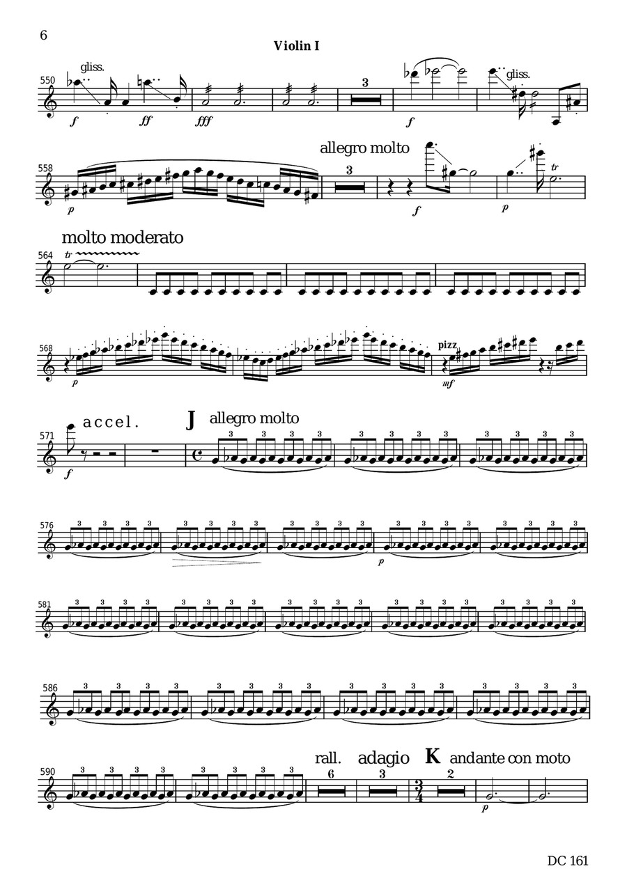 Vinlandsaga - a Nordic Symphony [string parts] String Quartet scores gallery preview page 6