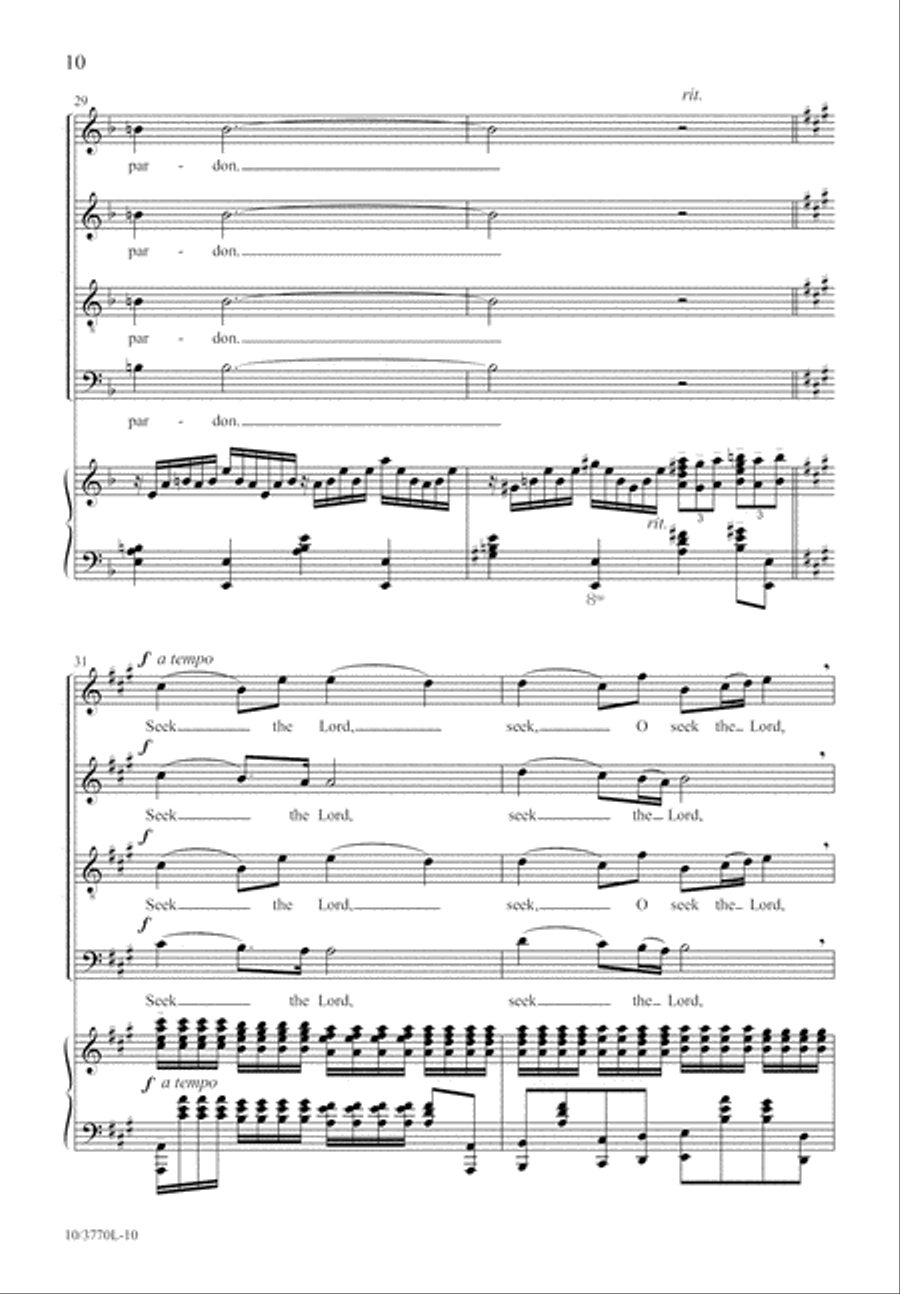 Seek the Lord Seek the Lord 4-Part scores gallery preview page 11