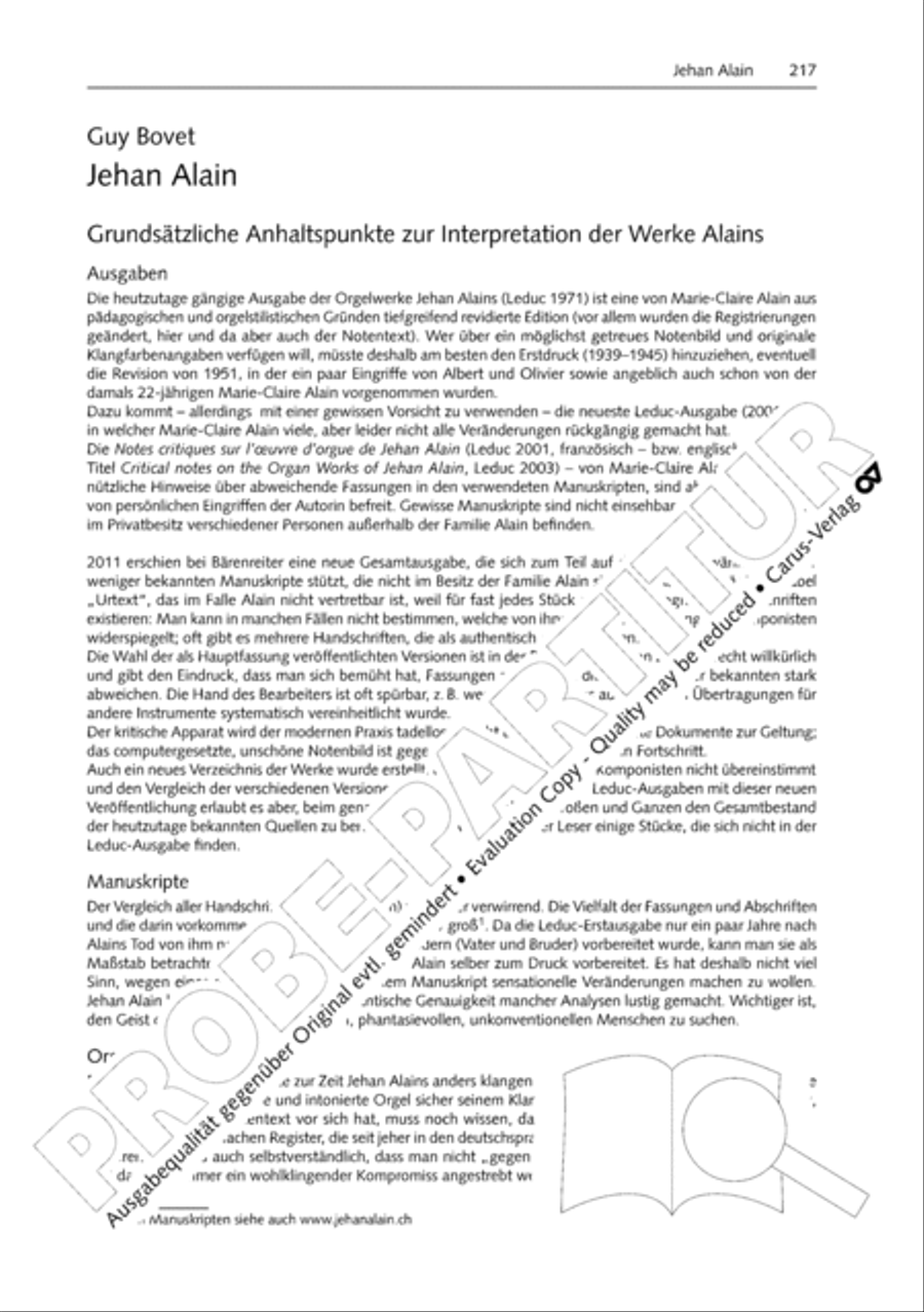 Orgelschule zur historischen Auffuhrungspraxis Organ Solo scores gallery preview page 218