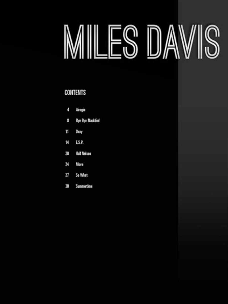 Miles Davis Miles Davis Trumpet Solo scores gallery preview page 2