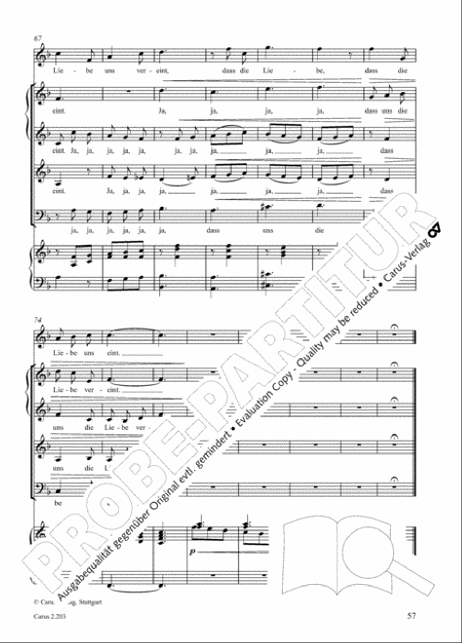 Loreley. Folk songs for choir (Loreley. Volkslieder fur Chor) Choir scores gallery preview page 64
