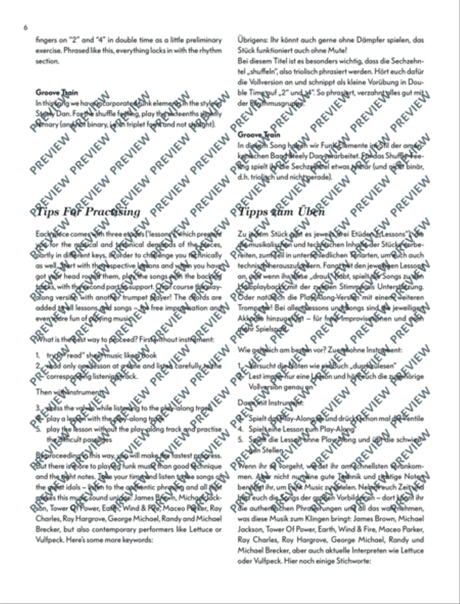 Total Funk Trumpet Trumpet Duet scores gallery preview page 7