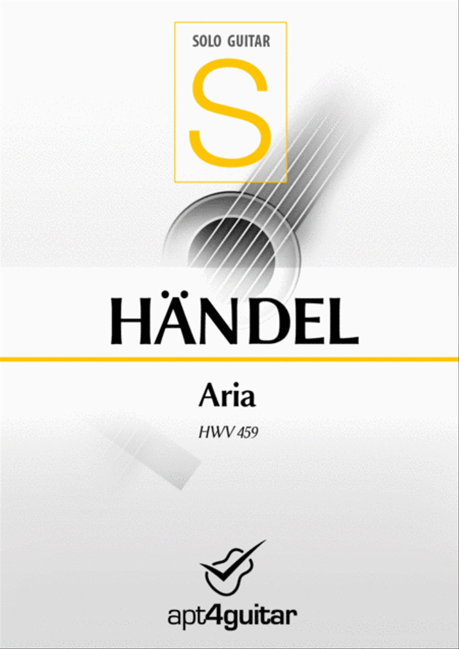 Aria HWV 459 Classical Guitar scores gallery preview page 1