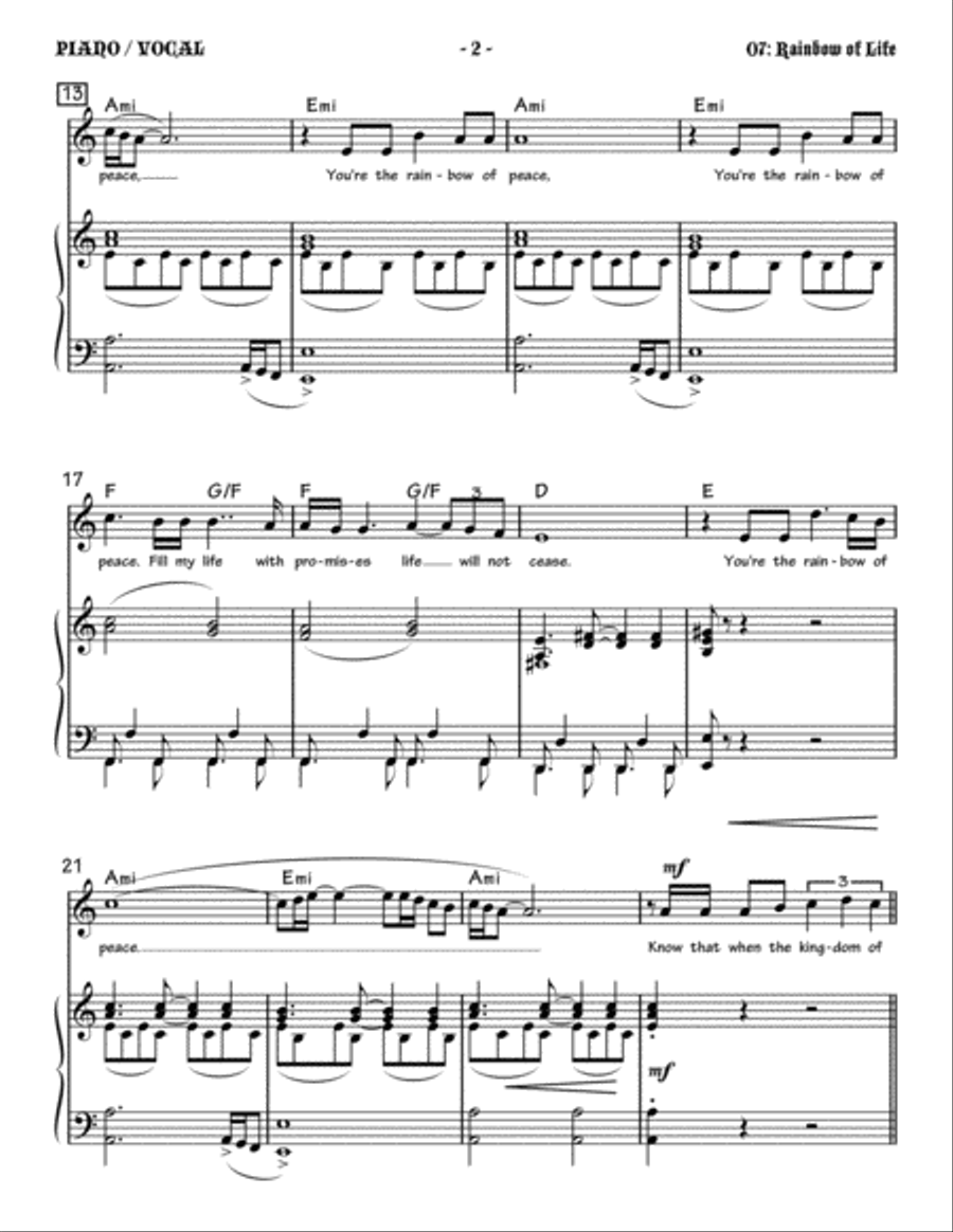 Rainbow of Life Small Ensemble scores gallery preview page 2