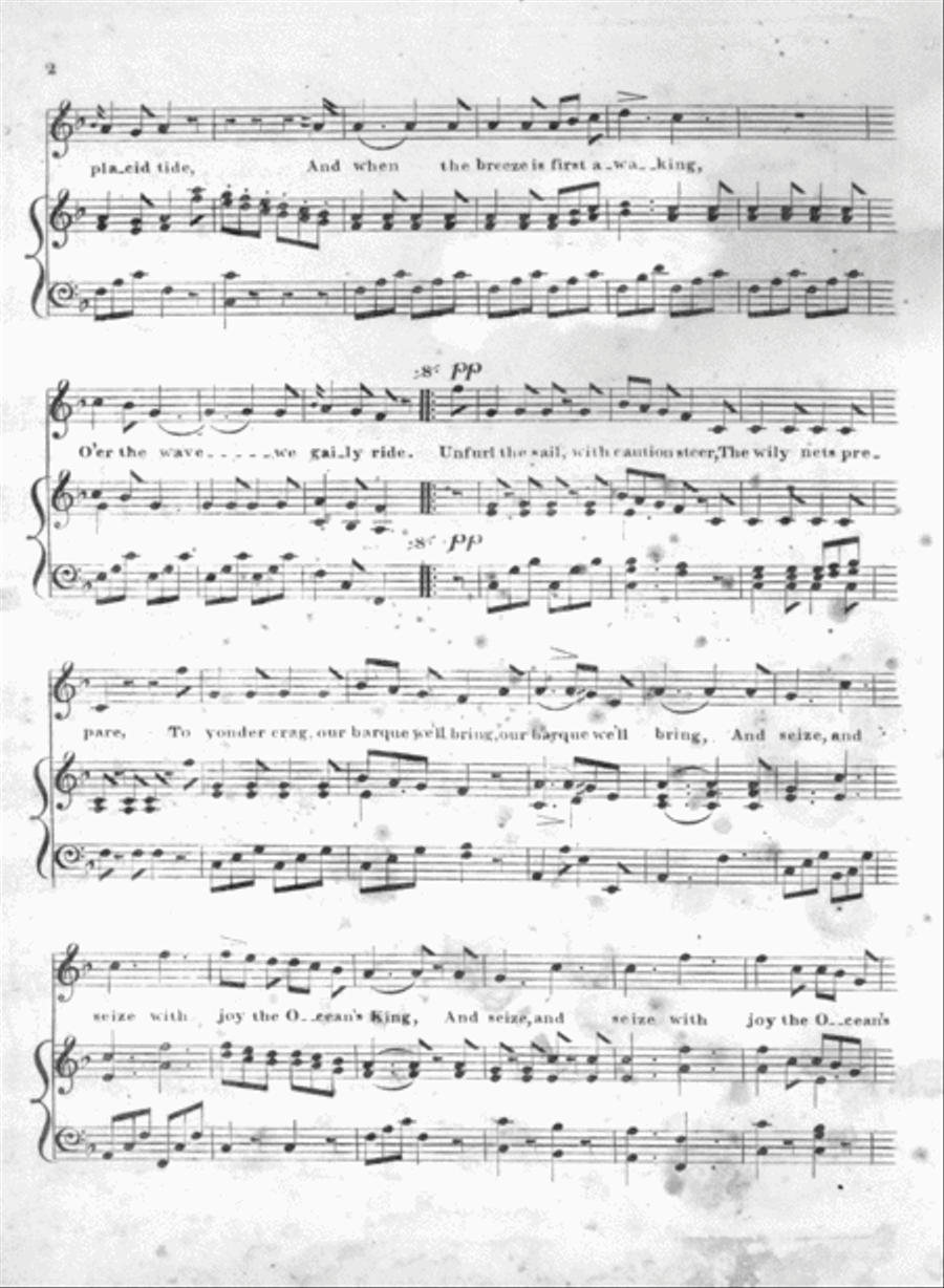 When Morning's Light's Gently Breaking. The Barcarole Voice scores gallery preview page 2