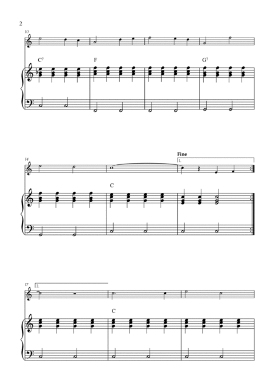 It's A Small World Piano scores gallery preview page 2