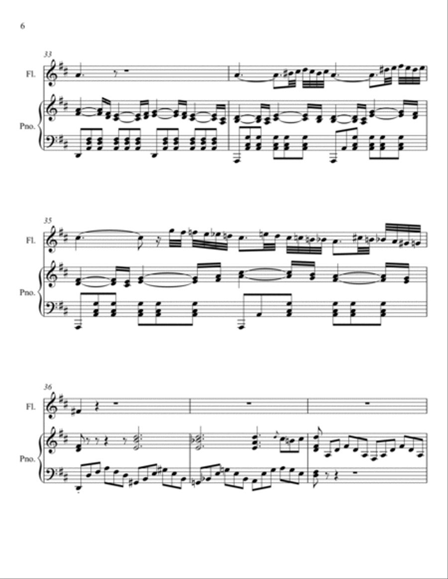 Vincenzo Bellini - Casta Diva - Norma (Flute Solo) Flute Solo scores gallery preview page 6