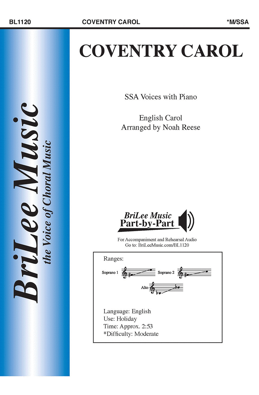 Coventry Carol SSA scores gallery preview page 1