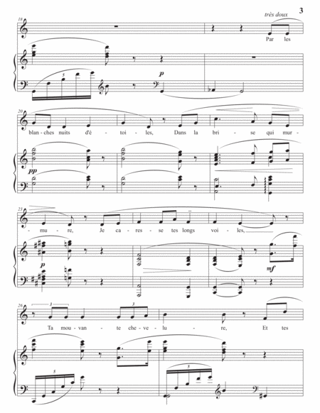 HAHN: L'énamourée (transposed to C major)