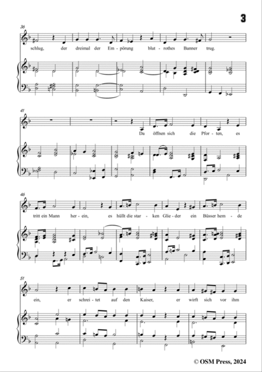 C. Loewe-Kaiser Otto's Weihnachtsfeier,in d minor,Op.121 No.1 Voice scores gallery preview page 5
