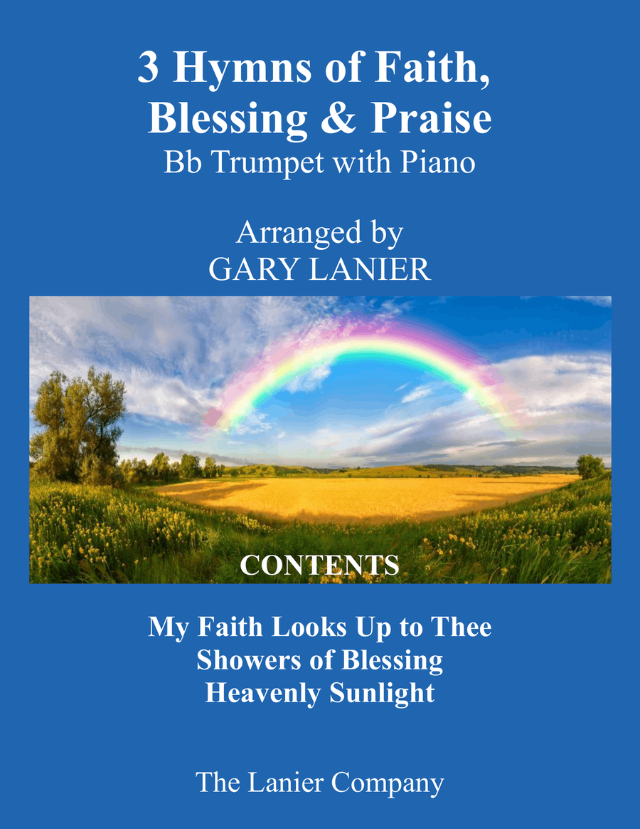 3 Hymns of Faith, Blessing & Praise (For Bb Trumpet & Piano with Score/Parts) B-Flat Trumpet scores gallery preview page 1