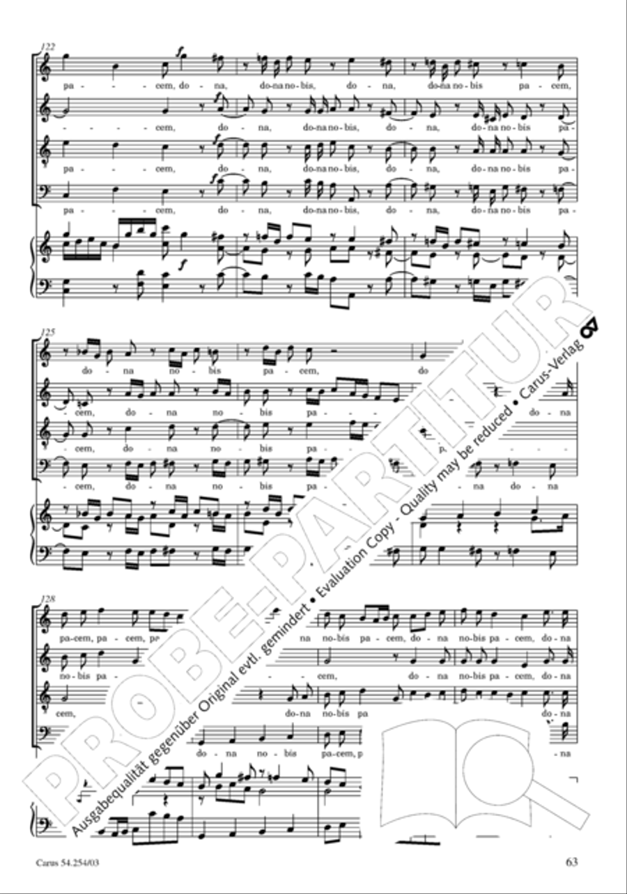 Missa Sancti Hieronymi 4-Part scores gallery preview page 64