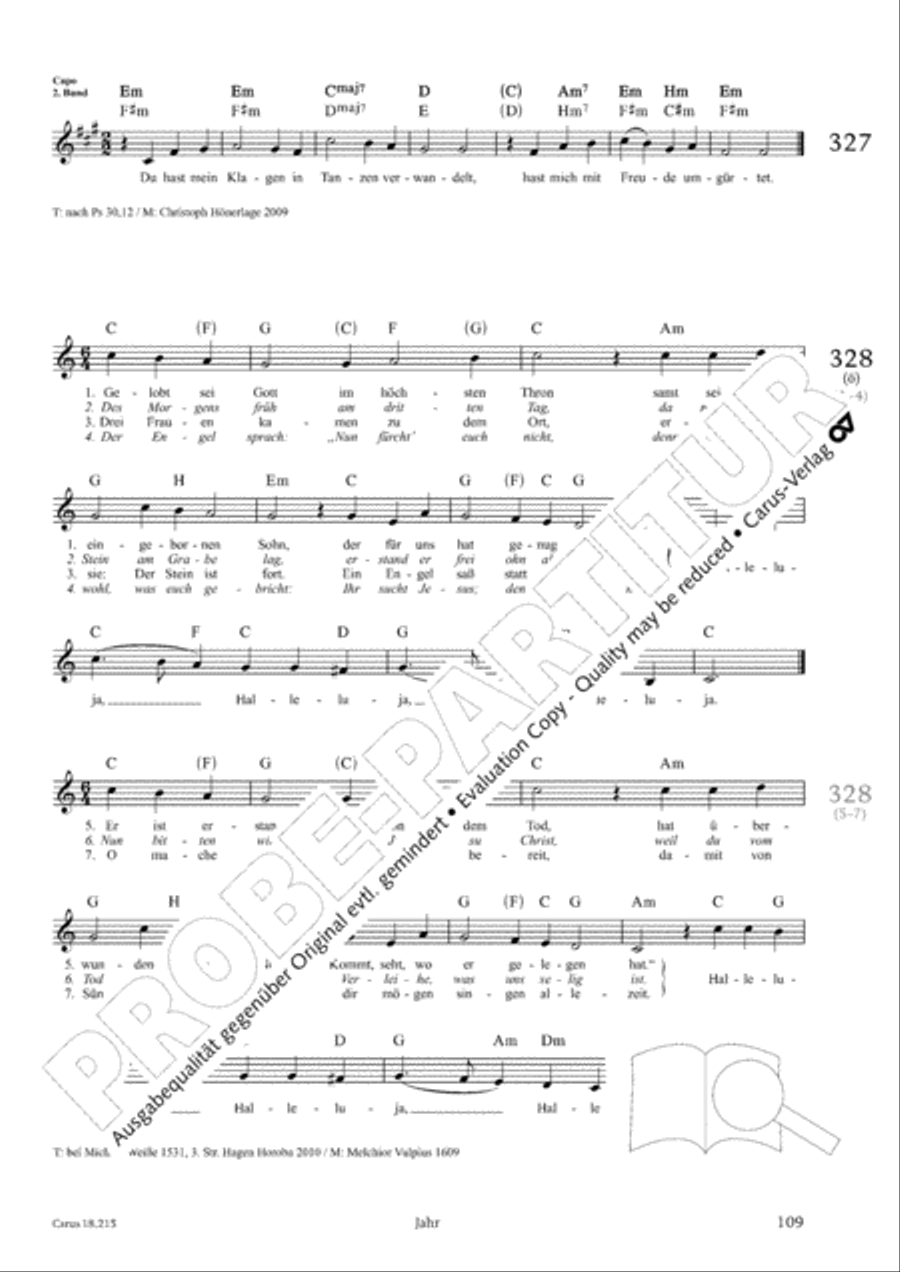 Gitarrenbuch zum Gotteslob Guitar scores gallery preview page 103