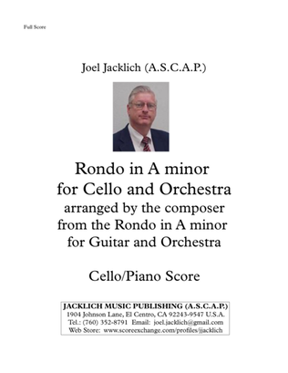 Rondo in A minor for Cello and Orchestra (Cello and Piano Reduction)