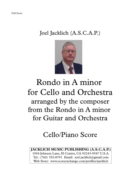 Rondo in A minor for Cello and Orchestra (Cello and Piano Reduction) image number null