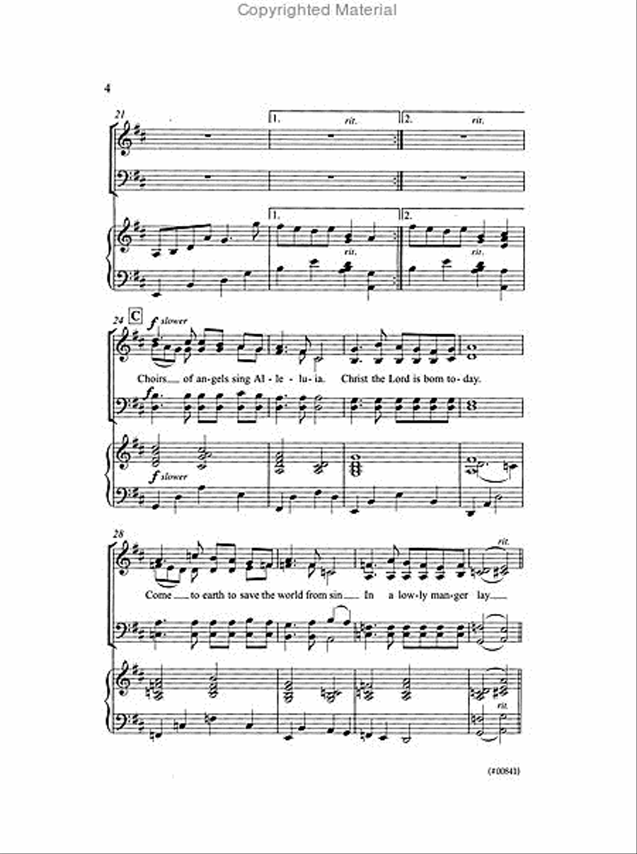 One Night, One Star, One Child - SATB 4-Part scores gallery preview page 3
