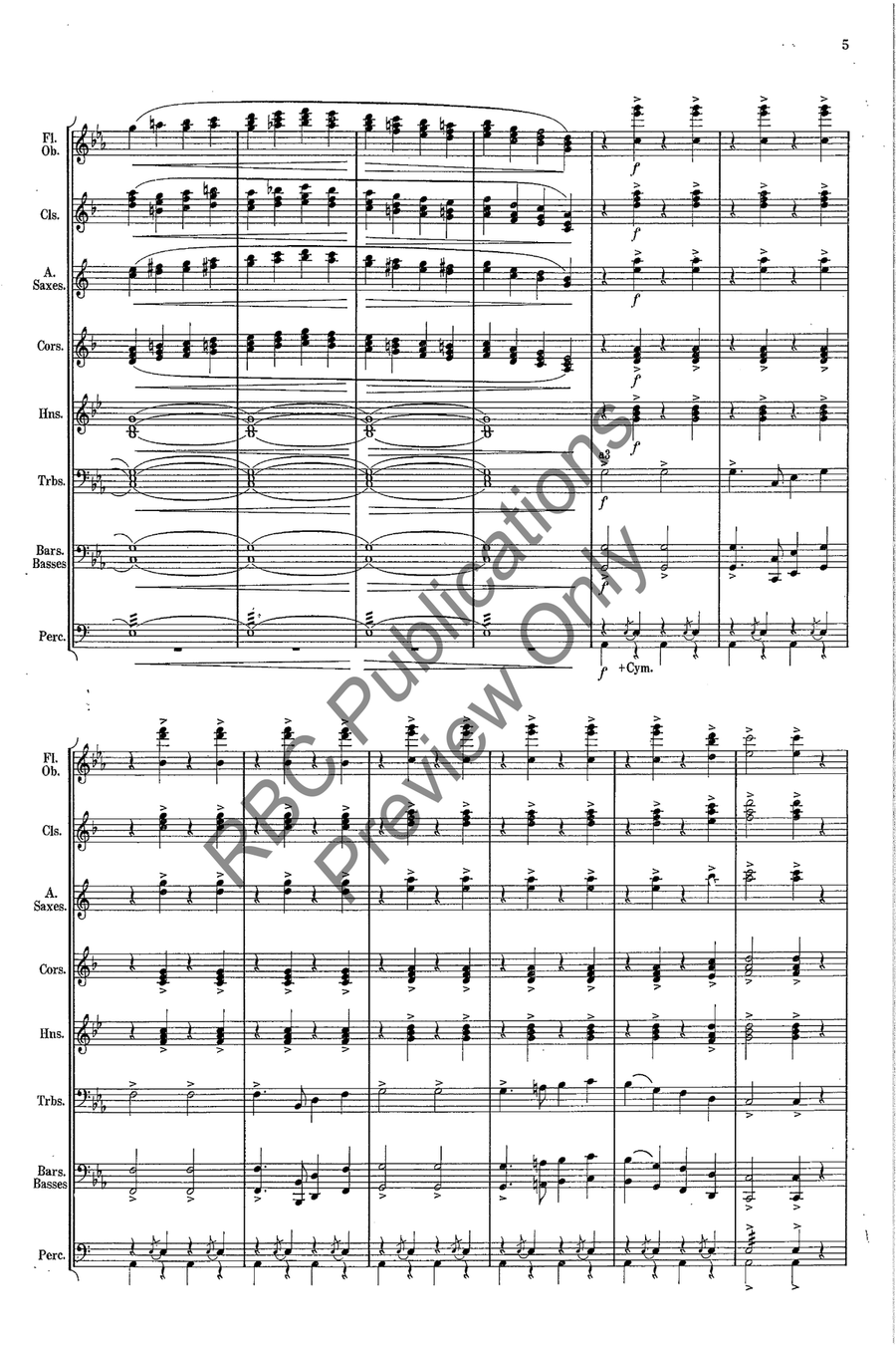 Drunken Sailor Drunken Sailor Concert Band scores gallery preview page 6