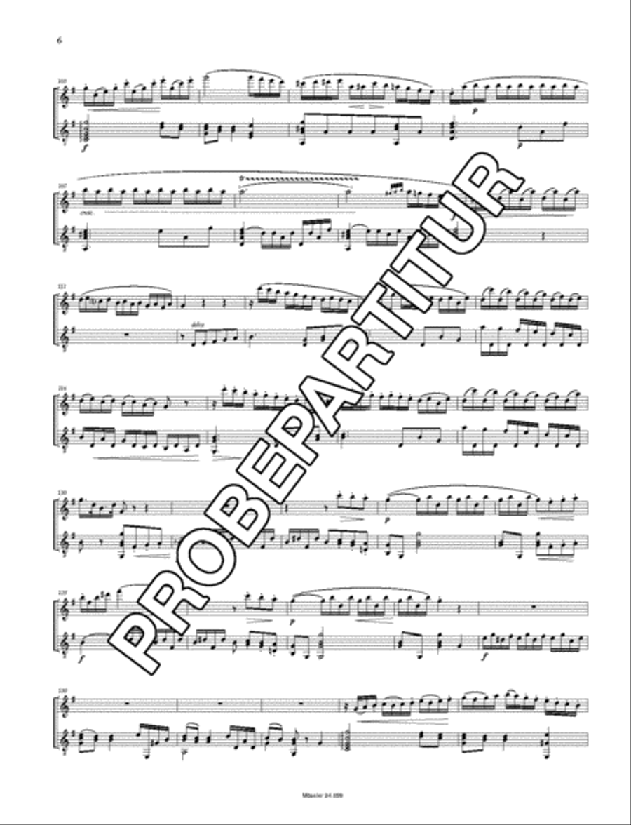 Six Divertissements op. 70 Flute scores gallery preview page 7