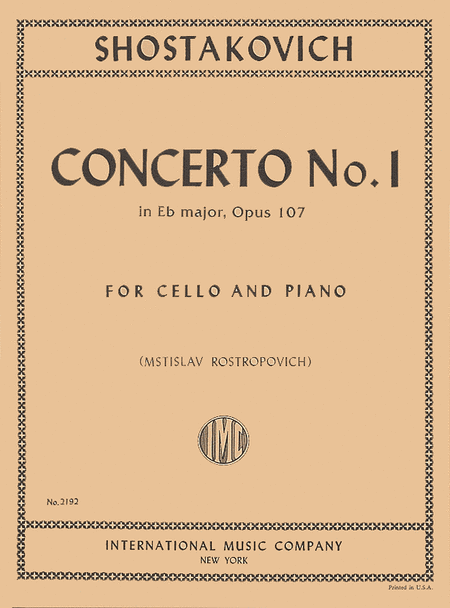 Dmitri Shostakovich: Concerto No. 1, Op. 107