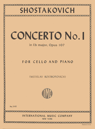 Book cover for Concerto No. 1, Op. 107