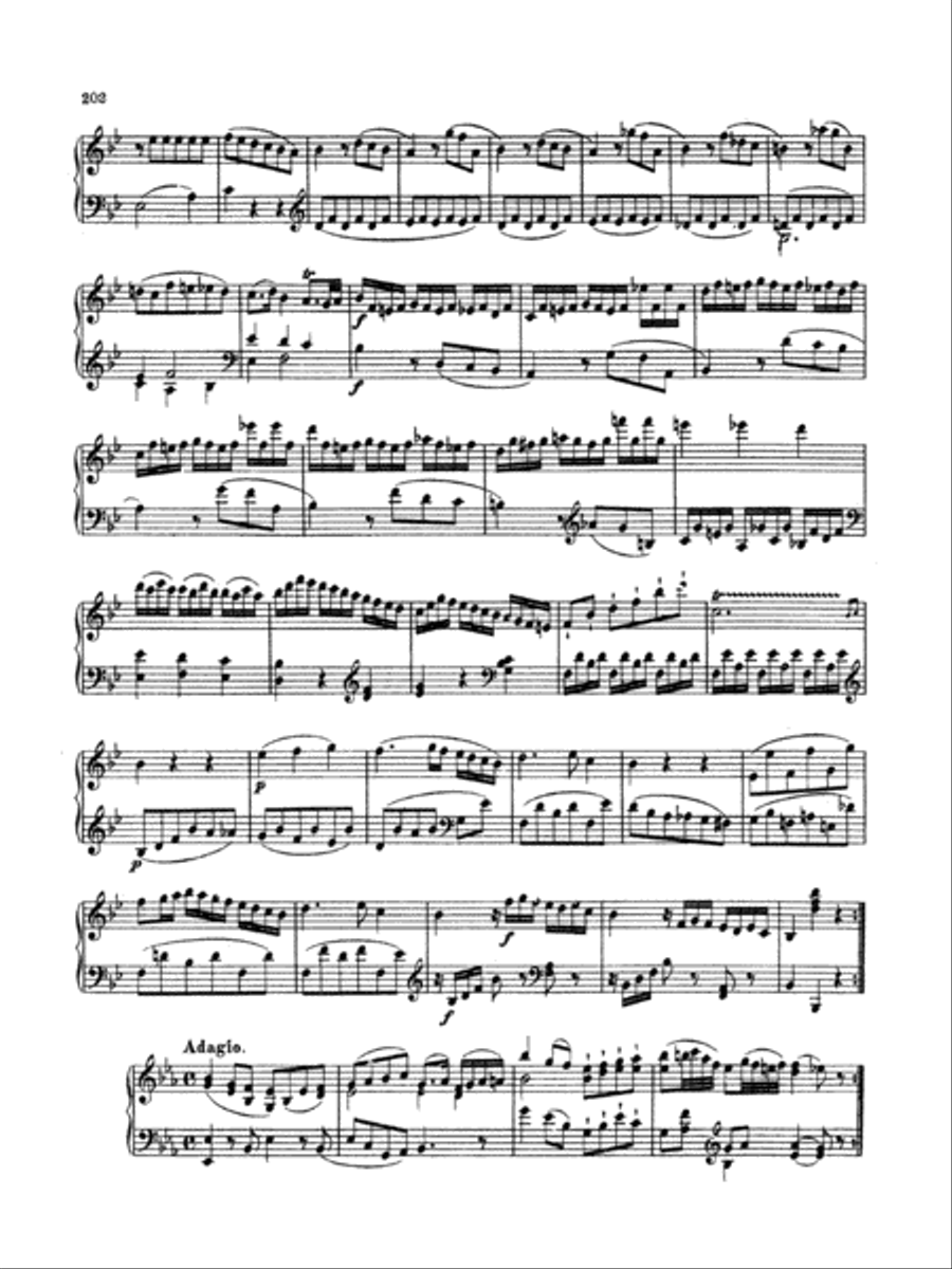 Mozart: Piano Sonata No. 16 in B-flat Major Piano Solo scores gallery preview page 5