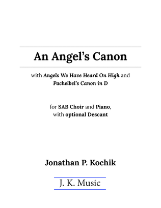 Book cover for An Angel's Canon