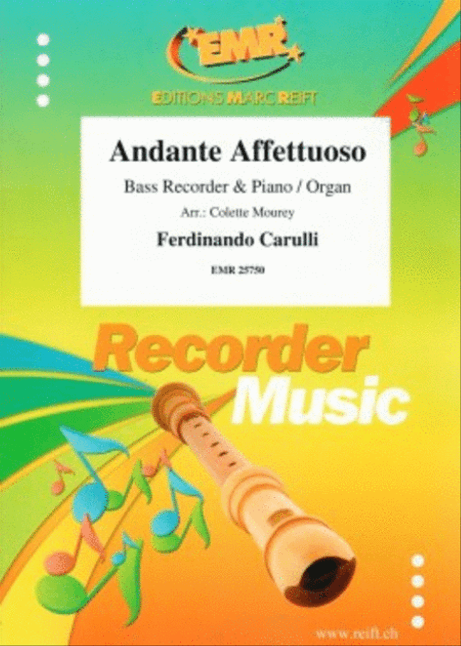 Andante Affettuoso Andante Affettuoso Bass Recorder scores gallery preview page 1