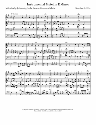 Instrumental Motet in E Minor
