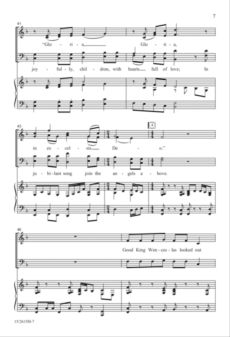 Rejoice! Rejoice! 4-Part scores gallery preview page 7