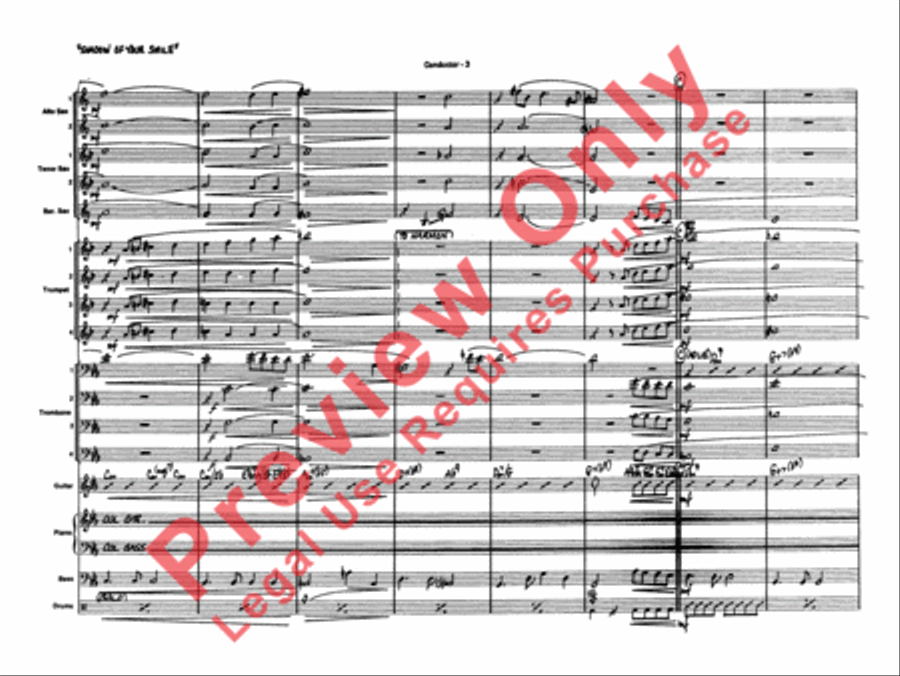 The Shadow of Your Smile (from The Sandpiper) Jazz Ensemble scores gallery preview page 5