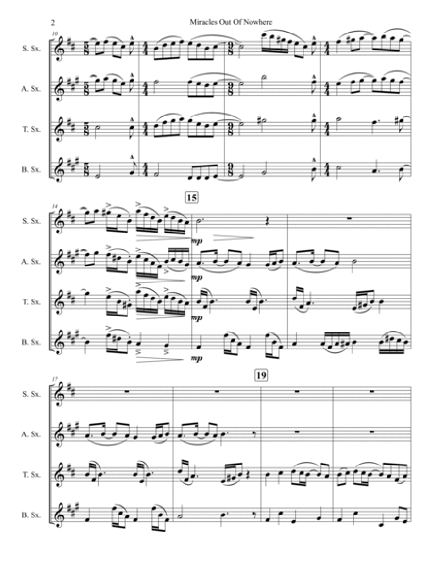 Miracles Out Of Nowhere Miracles Out Of Nowhere Small Ensemble scores gallery preview page 2