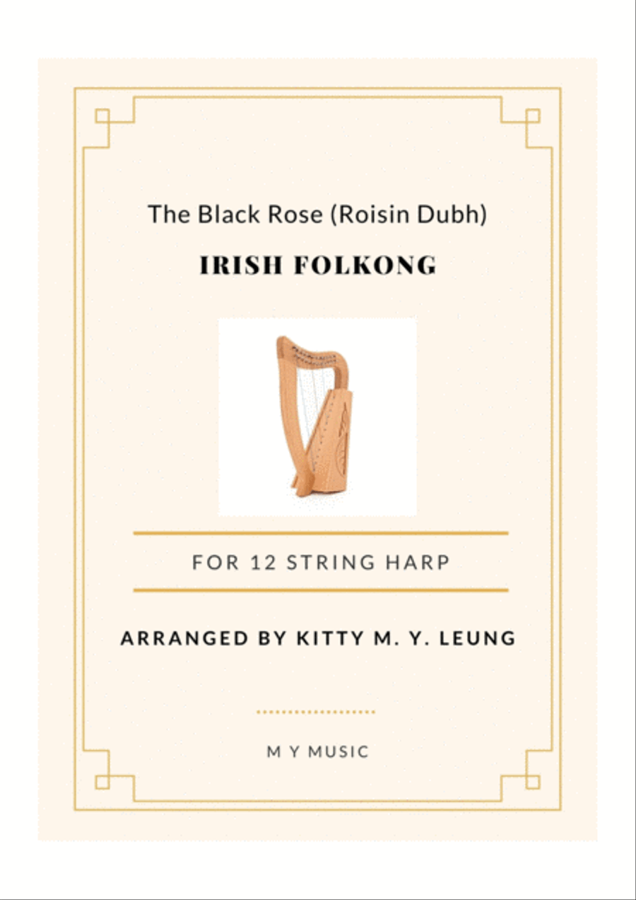 The Black Rose (Roisin Dubh) - 12 String Harp Harp scores gallery preview page 1