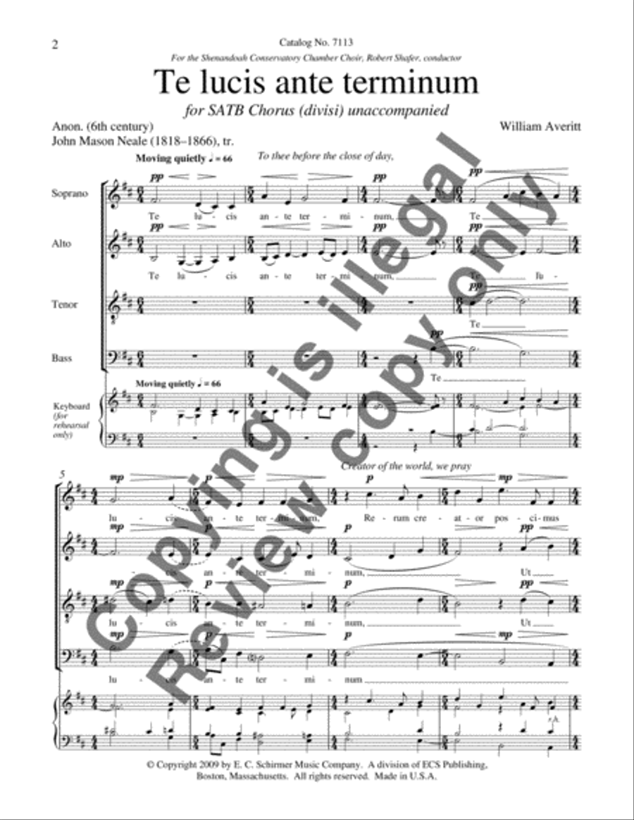 Te lucis ante terminum Divisi scores gallery preview page 3