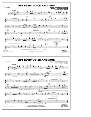 Lift Ev'ry Voice and Sing (arr. Paul Murtha) - Flute/Piccolo