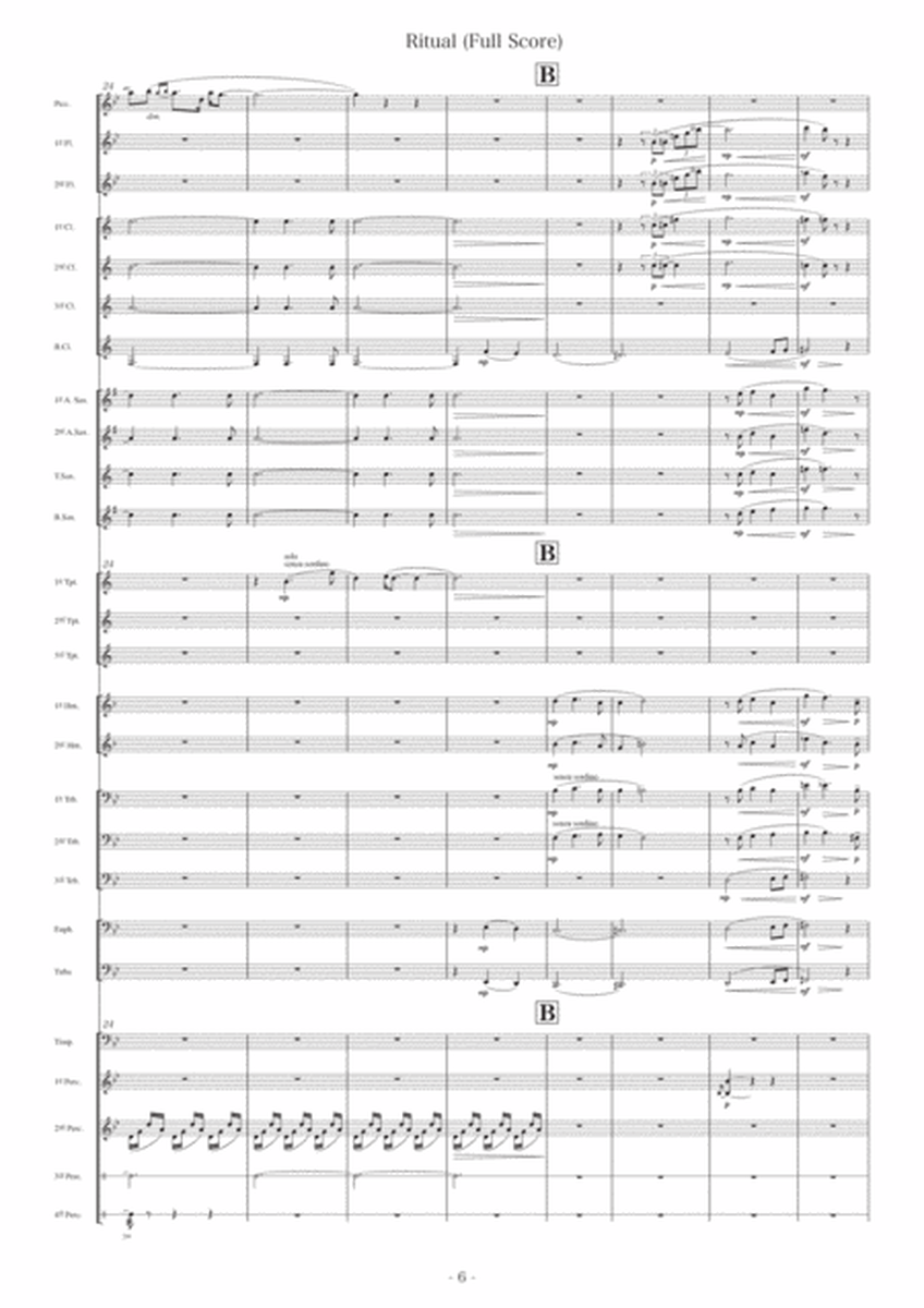 Ritual [Concert Band] - Score Only image number null