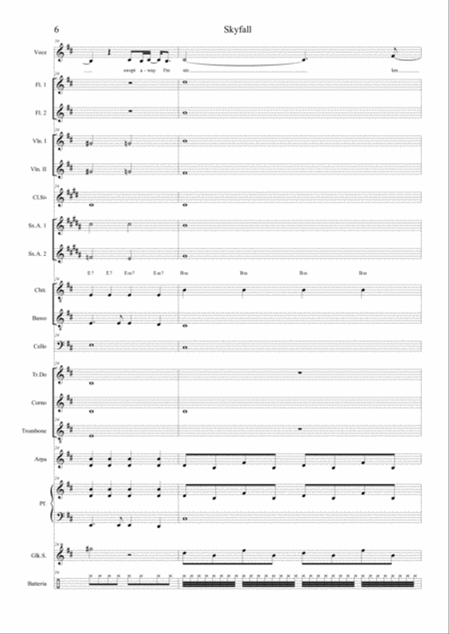 Skyfall Flute scores gallery preview page 6